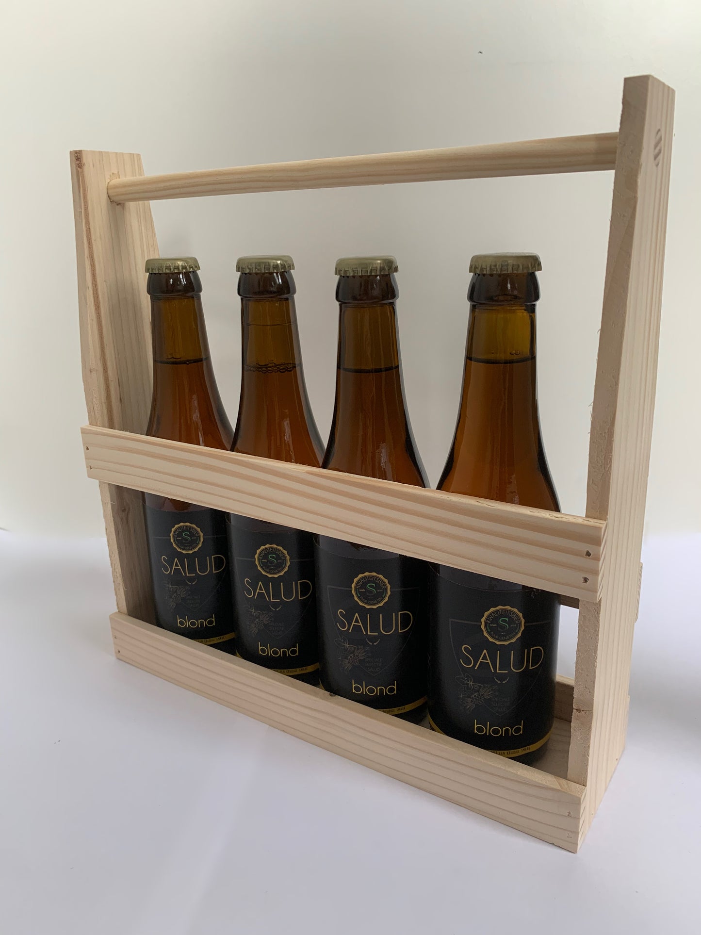 Houten bierpakket blond