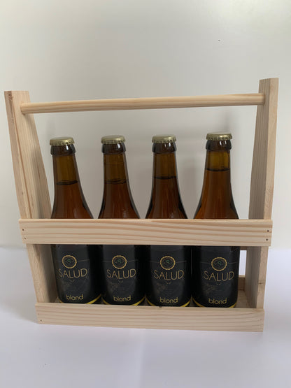 Houten bierpakket blond