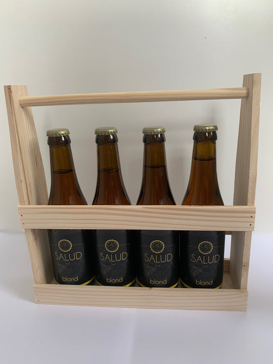 Houten bierpakket blond